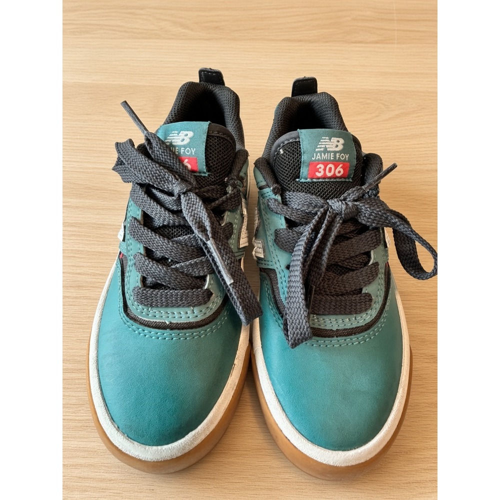New Balance Numeric 306 Jamie Foy Teal Green Skate Shoes YS306SGU Kids 11.5